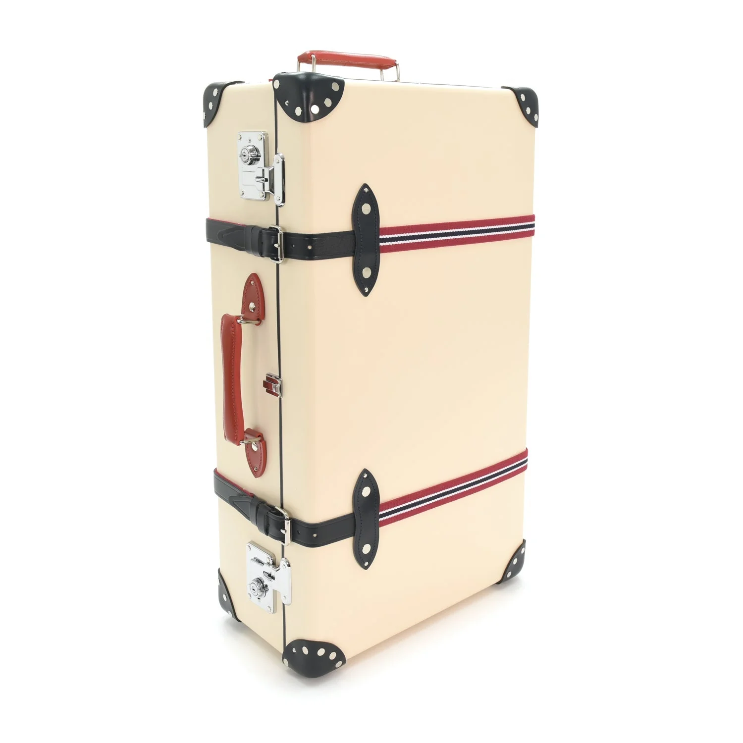 St. Moritz · Large Suitcase | Ivory/Navy/Chrome - Image 3