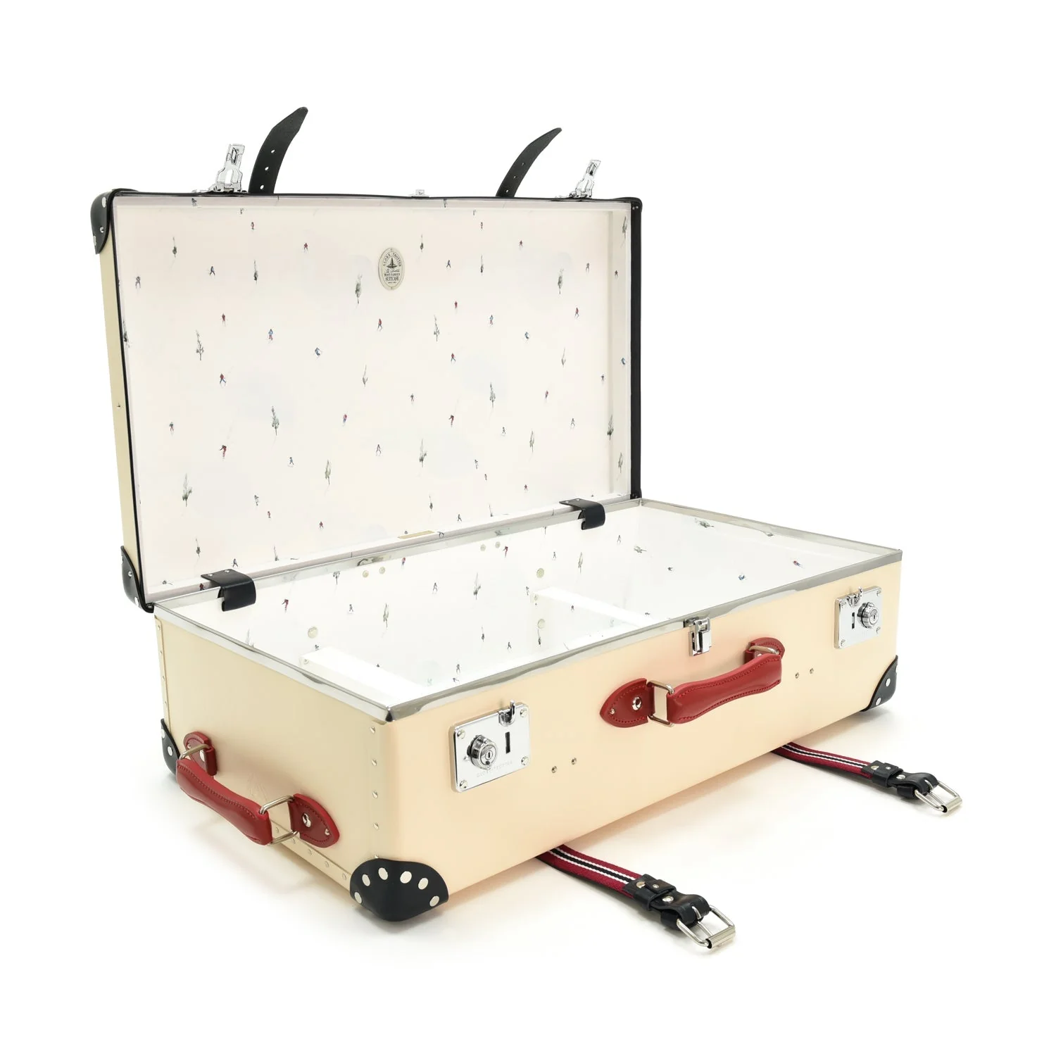 St. Moritz · Large Suitcase | Ivory/Navy/Chrome - Image 6