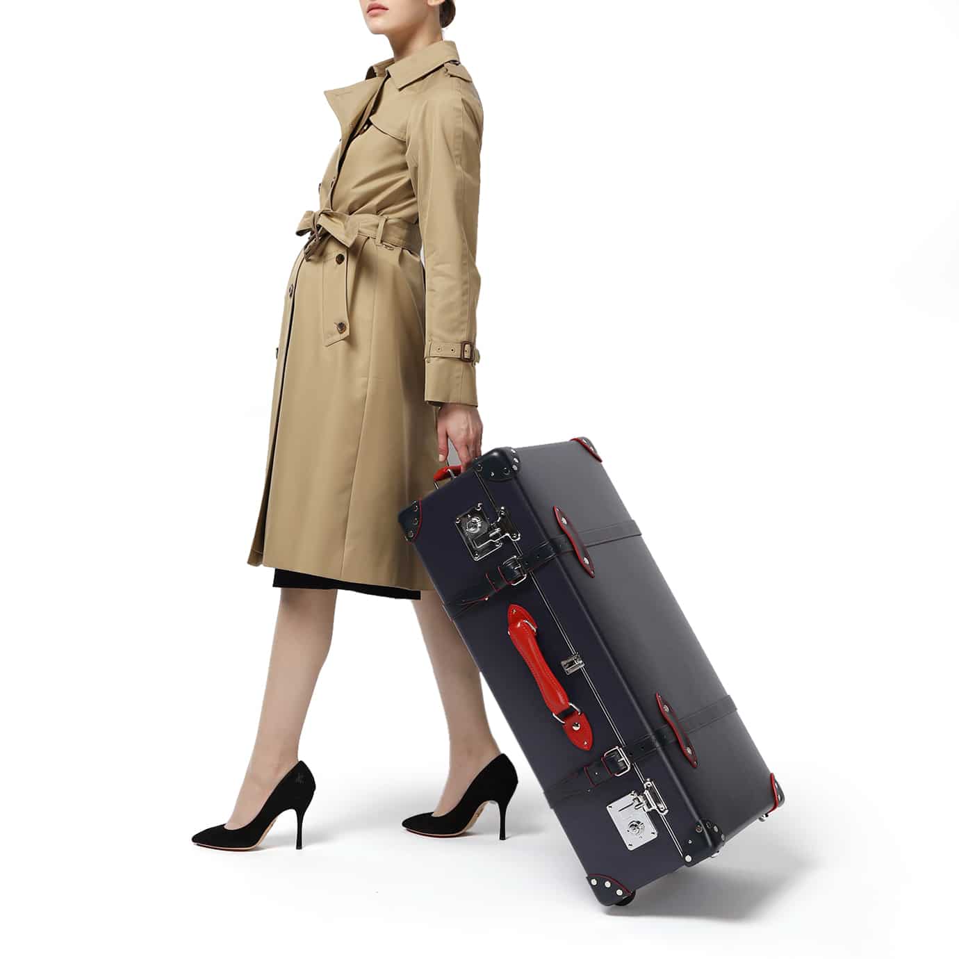 St. Moritz · Large Suitcase | Navy/Navy/Chrome - Image 7