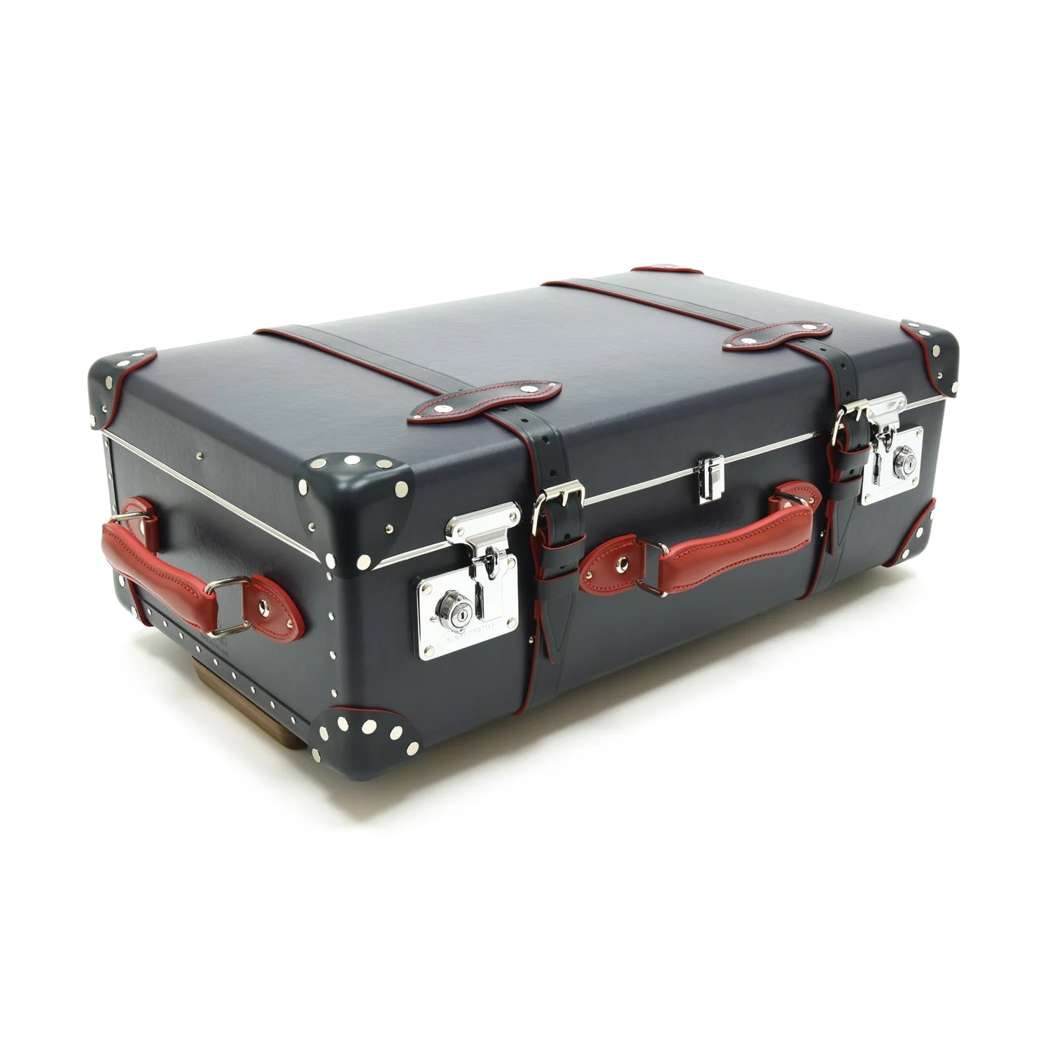 St. Moritz · Medium Check-In - 2 Wheels | Navy/Navy/Chrome - Image 4