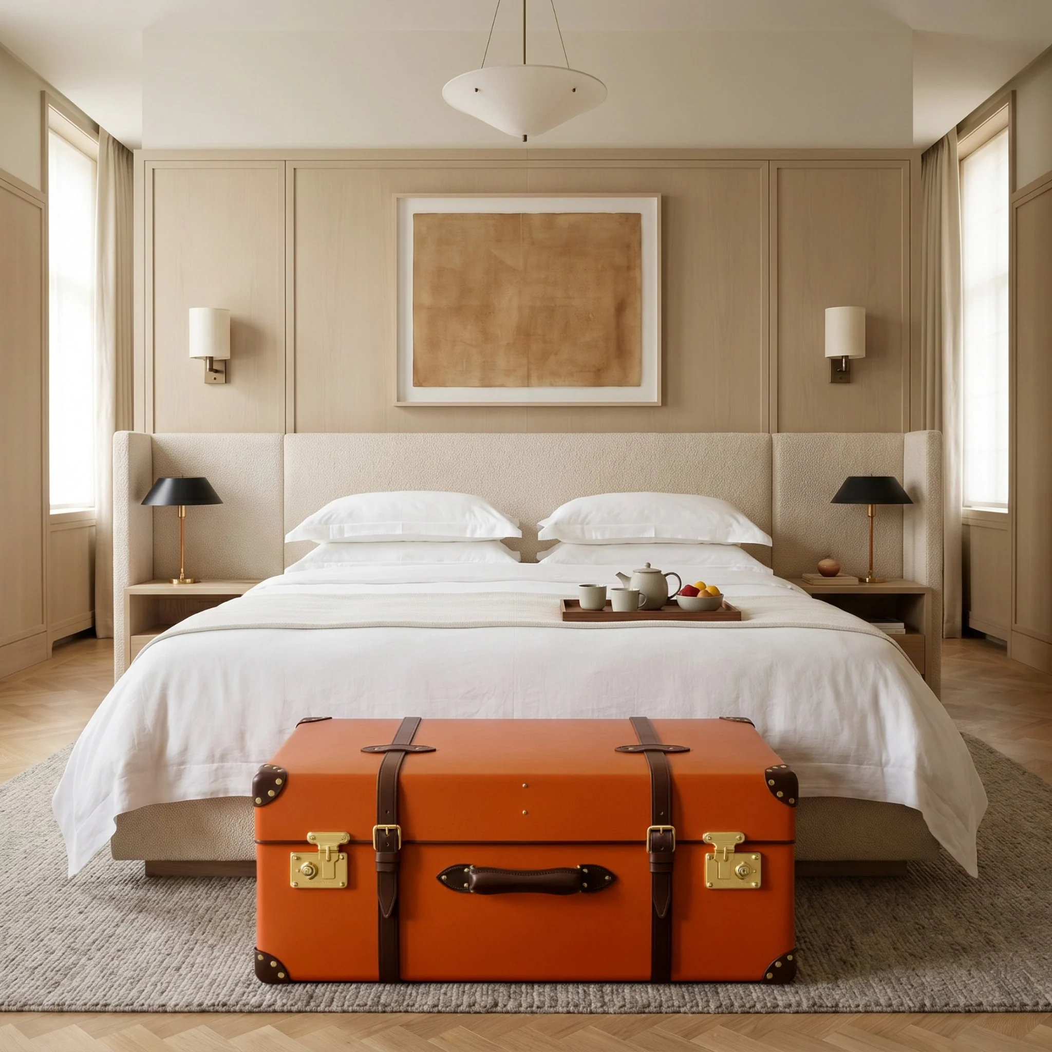 Centenary · Steamer Home Trunk | Marmalade/Brown/Gold - Image 8